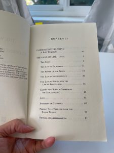 The Writings of Florence Scovel Shinn table of contents