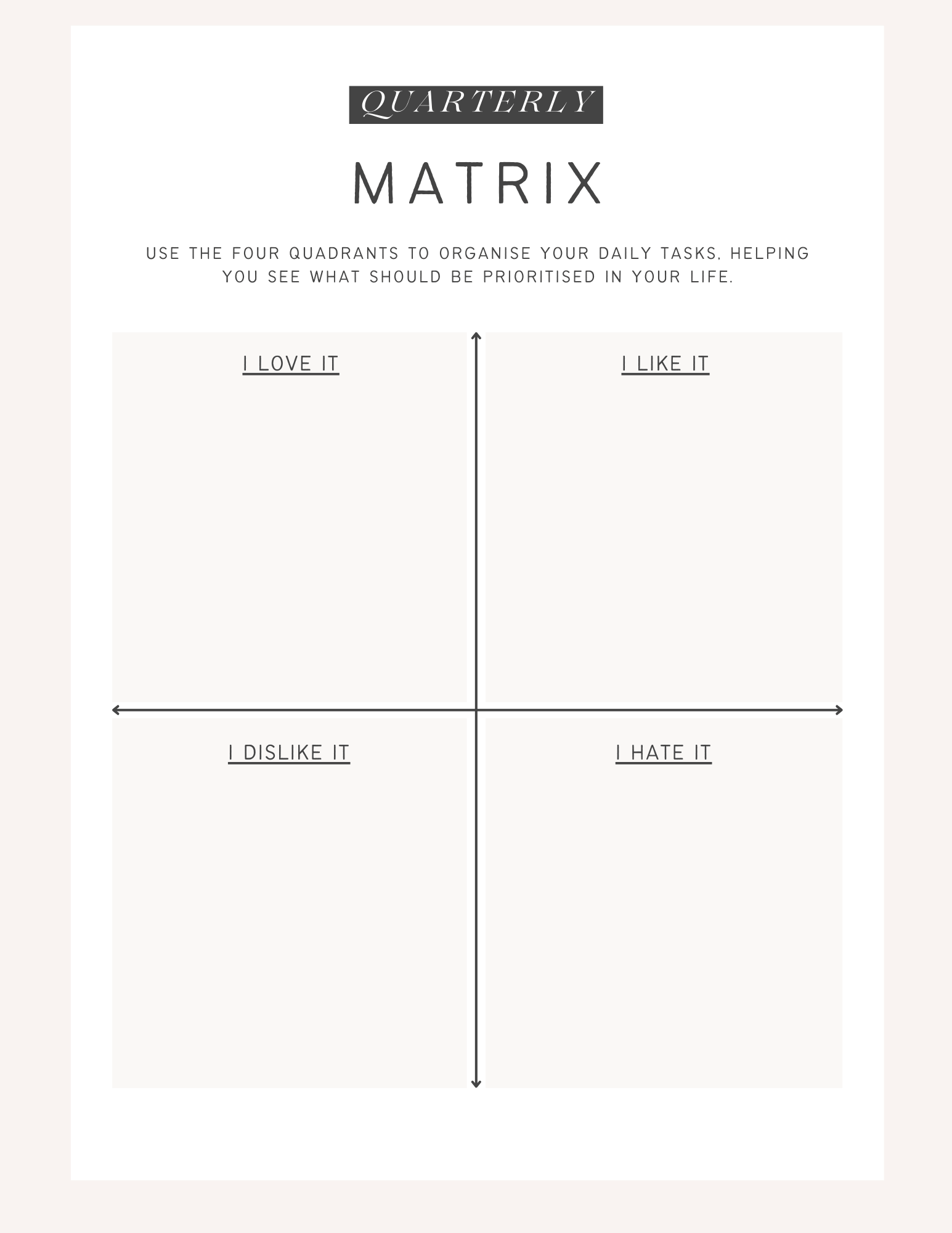 15 Free Life Planning Worksheets &amp; Templates. - Third Bliss